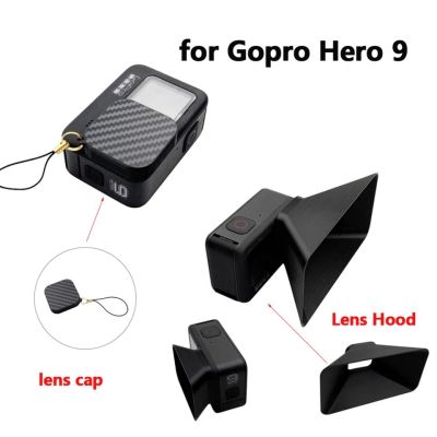 GoPro Hero 10/9 Lens Hoods Anti Glare Lens Light Flares Protection ฮูดครอบเลนส์กล้อง Gopro 9 ป้องกันแสงแดด ลดแสงสะท้อน