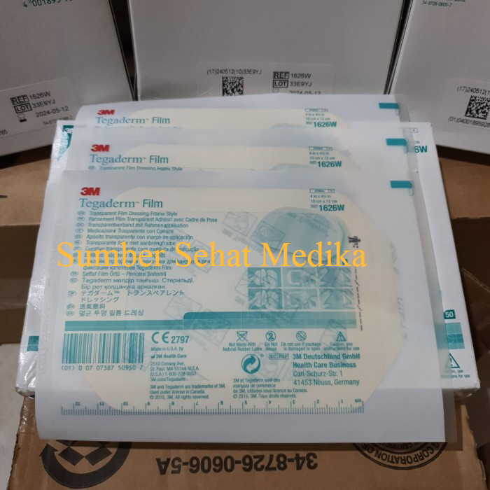 Plaster Tegaderm 1626 / Plester Tahan Air / Tegaderm Film 1626W ukuran