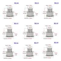 【HOT】 kiatuj ล้อซิงโครนัส XL อะลูมินัมอัลลอยมอเตอร์เกียร์ที่เข้ากันกว้าง11มมเจาะกระบวนการ