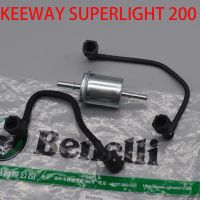 200cc การใช้กรองเบนซินท่อสำหรับ Benelli QJIANG Keeway Superlight 200 202 QJ200-2H Vintage Chopper อุปกรณ์เสริม ~