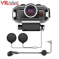 VR robot Motorcycle Headset Waterproof Bluetooth Helmet Wireless Headphones Long Standby Stereo Music Player Support FM Radio