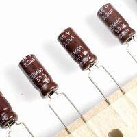 ตัวเก็บประจุชนิดอิเล็กโต2,50V 2.2UF 5X11มม. 105 °C จำนวน2ชิ้น