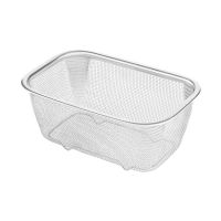 【CW】 Rectangle Colander Mesh Strainer Basket French Fries Holder Fried Food Table Serving Strain Drain Rinse