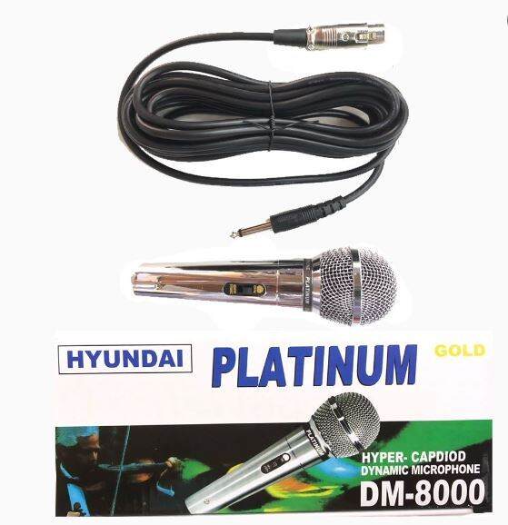Hyundai Platinum Gold DM-8000 Dynamic Microphone(tested before ship out ...