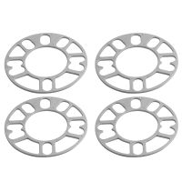 4Pcs Aluminum Wheel Spacers Shims Plate Auto Wheel Spacers Stud for 4X100 4X114.3 5X100 5X108 5X114.3 5X120