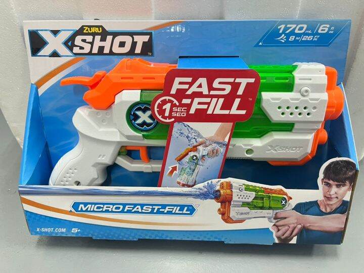 {ORIGINAL} ZURU XSHOT MICRO FAST FILL WATER BLASTER (56220) Lazada
