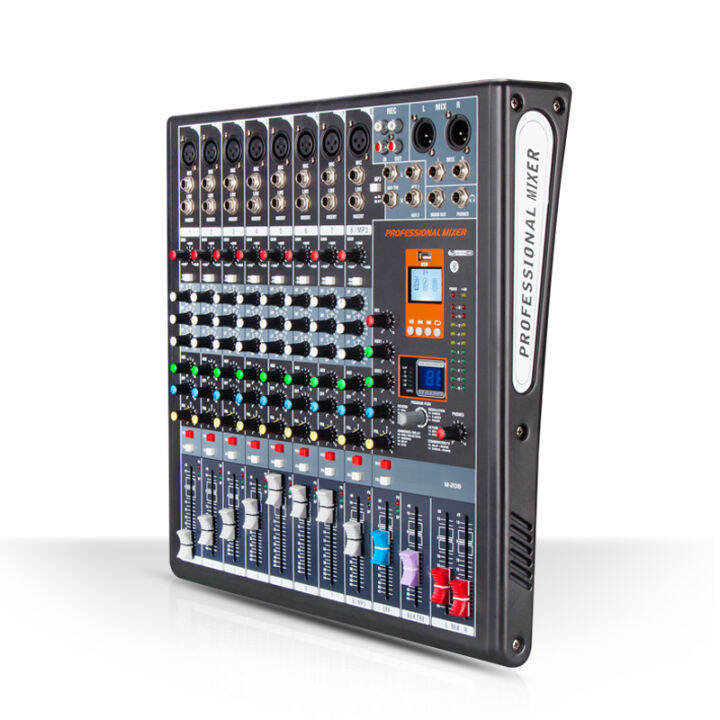 Professional Audio Mixer 8, 12Channels DJ Mixer Console With USB, DSP, For Conference Meeting