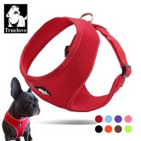 Truelove Puppy Cat Pet Dog Harness Breathable Mesh Nylon Dog Harness Strap Soft Walk Vest Collar For Small Medium Size Dog Pets Collars