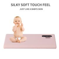 Samsung Galaxy note10 note 10 Plus 10+ 10plus note10+ soft liquid silicone full phone case back cover casing