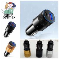 OSSMAX อะแดปเตอร์ชาร์จในรถยนต์ PD USB ที่ชาร์จแบตในรถประเภท C 3.1A USB C ปลั๊กชาร์จไฟรถยนต์และเล่นโทรศัพท์มือถือ12V-24V