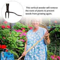 +【‘ Digging Garden Tool With Foot Pedal Aluminum Alloy Practical Accessories Claw Killer Stand Up Portable Weed Puller Root Remover