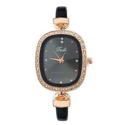 【July】 The new foreign trade net red Korean version of the womens watch is and fresh simple diamond-encrusted temperament thin strap ladies quartz women