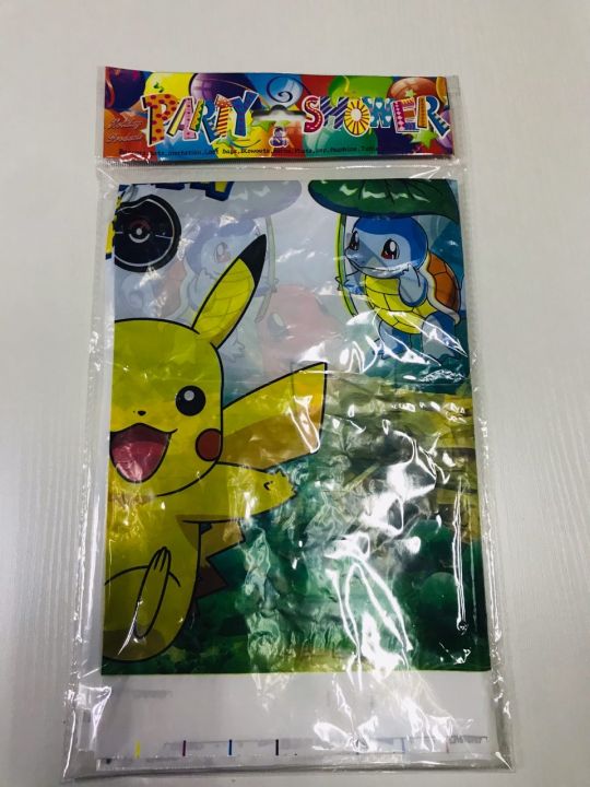 pokemon-pikachu-108-180ซม-ผ้าปาร์ตี้ตั้งโต๊ะ-supply-ตารางปลอกหมอนตกแต่งบ้านสถานที่การตกแต่งของขวัญวันเกิด