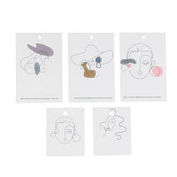 Fashion 100Pcs/Lot Elegant Women Pattern Earring Display Card Necklace Jewelry Packing Paper Card Tag Holders (Mixed)