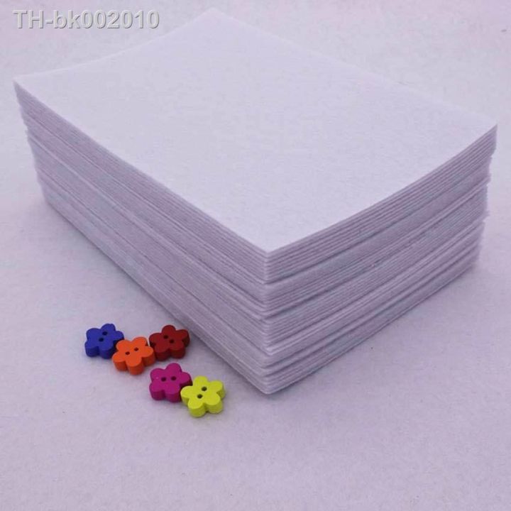 40-pieces-white-color-1-mm-polyester-felt-fabric-for-needlework-diy-sewing-handmade-felt-fabric-fieltro-feltro-nonwoven-colth