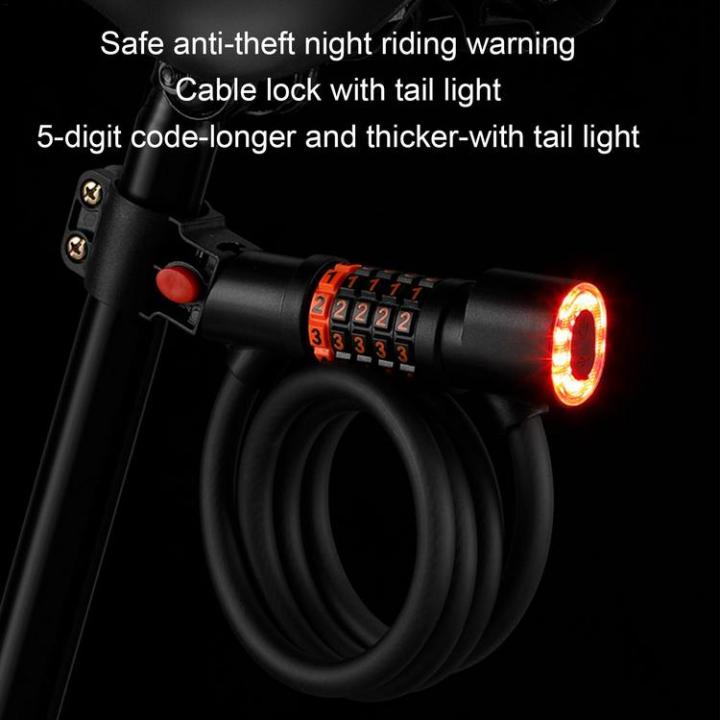 bike-lock-cable-password-cable-anti-theft-self-coiling-lock-multi-purpose-cycling-lock-for-mountain-bikes-road-bikes-electric-bicycles-scooter-brilliant