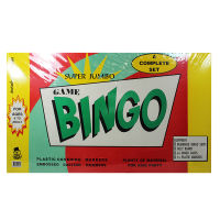 ATOY เกมส์ เกม บิงโก ขนาดใหญ่พิเศษ  มีการ์ด30ใบ พลาสติก75ตัว แผ่นมีขนาดใหญ่ รุ่น สีขาวแดง และ สีเขียวขาว BINGO JUMBO 699