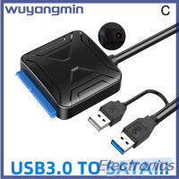 Wuyangmin USB 3.0ไปยัง Sata 3.5 2.5 Adaptor Hardisk สายสำหรับซัมซุง Seagate ฮาร์ดดิสก์ SSD WD