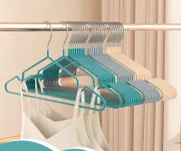 Stainless steel hanger household hanging clothes drying clothes non-slip balcony wardrobe special clothes support thickening Clothes Hangers Pegs