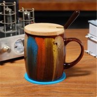 Fashion Bamboo Cup Mugs Lid Various Sizes Jar Ooden Lid Cup Mug Cover Bamboo Coffee Cup Cover For Coffee Mugs Ceramic