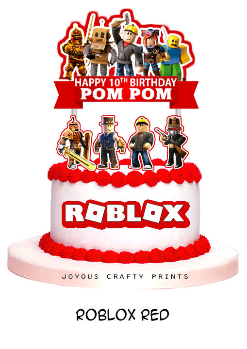 Video Game Roblox Style Childrens Personalised Large 6