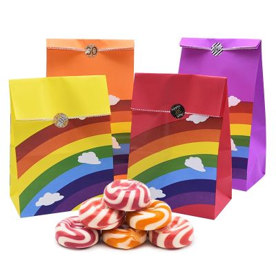 【YF】☄卐▼  5-8pcs Corlorful Paper Pattern Wedding Cookie Food Birthday Supplies