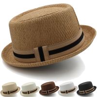 Sombreros Clásicos De Paja Para Hombre Y Mujer, Gorros Fedora De Pie De Cerdo, Trilby, Para Verano, Playa, Viaje Al Aire Libre, Fiesta, Talla US 7 1/4 UK L