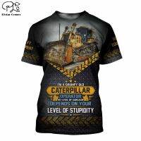 2020ฤดูร้อน Heavy-อุปกรณ์แฟชั่นผู้หญิง/ผู้ชาย3d Cat Excavator Tshirt เสื้อแขนสั้น Tees เสื้อ unisex Dropshipping