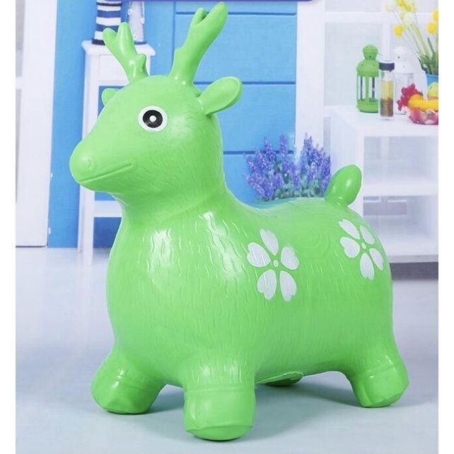 CVQassorted Bouncy Donkey Animal Kiddie Inflatable Toys Jumping RideOn