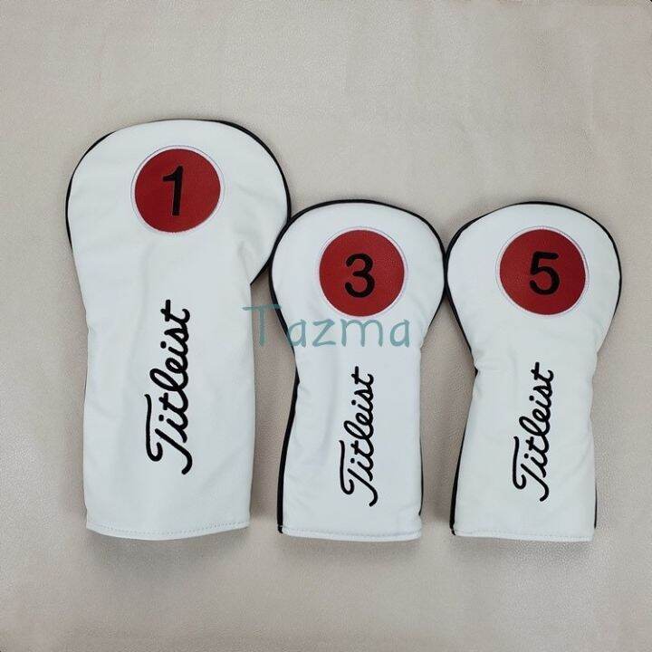 titleist-branded-golf-club-driver-fairway-woods-headcover-letter-number-embroidery-sports-golf-club-accessories-equipment