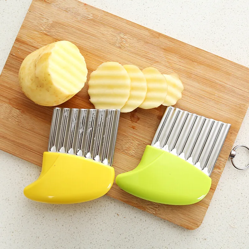 YESPERY Stainless steel wavy potato chip cutter, potato chip