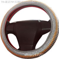 【CW】✔  Steering Cover Silk Car Breathable Anti-Slip Guard Protector Hub Accessories