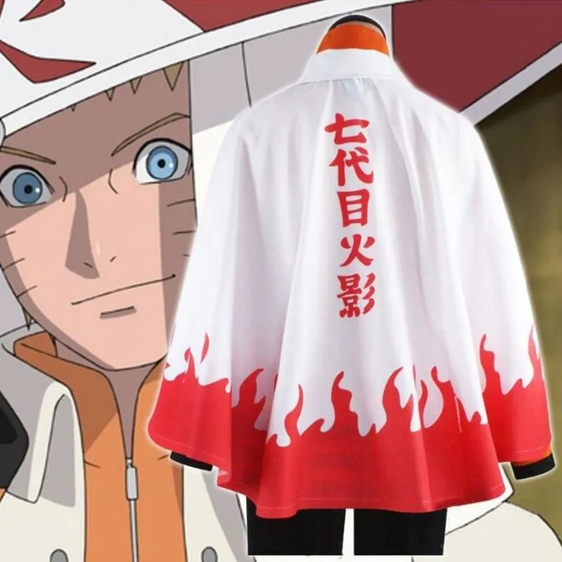 Naruto 6th Leaf Village Hokage Naruto Uzumaki Cosplay Costume Robe Cloaks  NEW on OnBuy