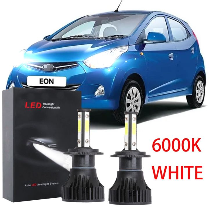 ชุดหลอดไฟหน้ารถยนต์-led-6000k-ฮาโลเจน-สีขาว-แบบเปลี่ยน-สําหรับ-hyundai-eon-2011-2012-2013-2014-2015-2016-1-คู่-2pcs