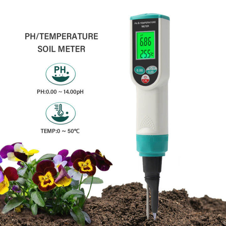 Digital Soil pH Meter for Gardeners Soil Direct pH Temperature Tester