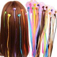 hot❍♝  5pcs/card Coloorful Wig Hair Clip Pigtail Claw Street Performance Styling Headdress Accessories