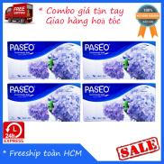 Combo 4 hộp Khăn giấy Paseo hộp 200 Tờ x 2 Lớp