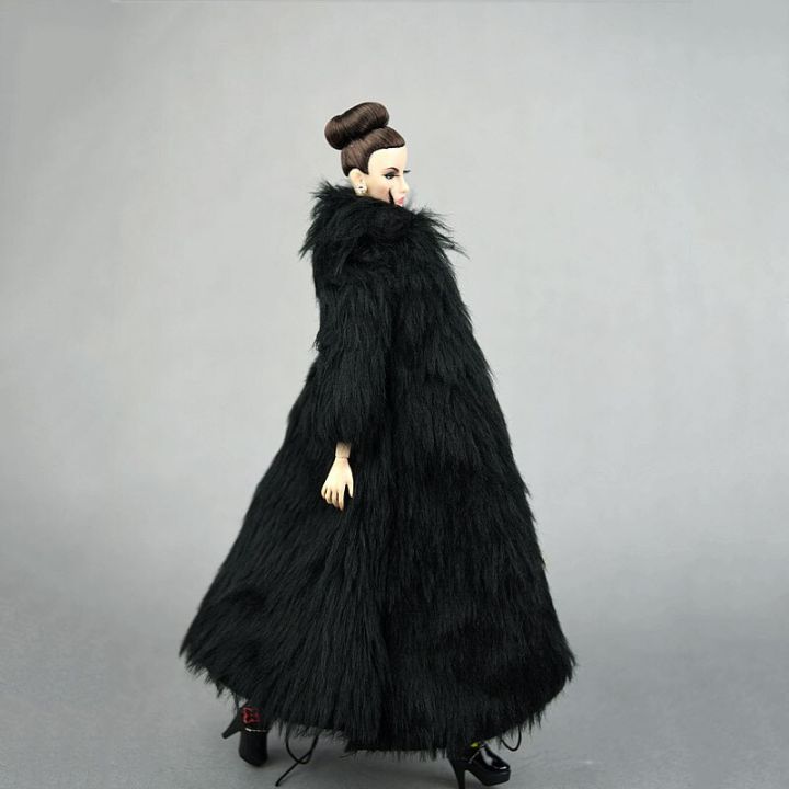 ชุดอุปกรณ์ตุ๊กตาสำหรับตุ๊กตาบาร์บี้ชุด-parka-ชุดฤดูหนาวยาวสุดยาวชุดโค้ทขนสัตว์สำหรับของเล่น1-6ตุ๊กตาข้อต่อแบบเบ้า