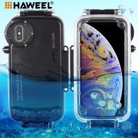 Hawael เคสสำหรับไอโฟน XS Max HAWEEL เคสดำน้ำกันน้ำ40ม./130ft ฝาปิดเคสสำหรับถ่ายรูปใต้น้ำสำหรับถ่ายวิดีโอภาพถ่าย