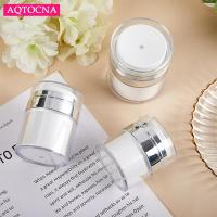 15/30/50ml Airless Pump Jar Empty Acrylic Cream Bottle Refillable Cosmetic Easy To Use Container Portable Travel Makeup Tools Cups  Mugs Saucers