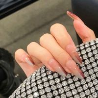 Double color shading on the gradient of made-to-order manicure nail ne nail product false nail strips will show white wear armor