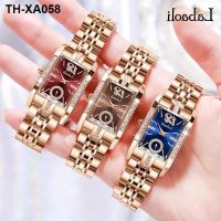 Labaoli high-end square watch ladies light luxury plate exquisite steel belt waterproof quartz