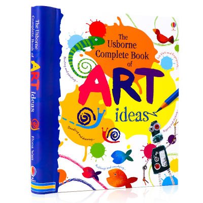 Usborne produces complete book of art ideas original English creative painting enlightenment reading spiral binding childrens art enlightenment hardcover picture book