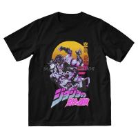 【Fashion】 Mens Large T-shirt Men Jojo Bizarre Adventure T-Shirt Novelty Stardust Crusaders Jotaro Kujo Tshirt Hip Hop T Shirt Cotton Tee Streetwear แฟชั่นแขนสั้นผ้าฝ้าย