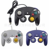 （HOT）NGC ที่จับเกมคอนโซล NGC จุดเดียวสามจุดจับสีฟ้าสีดำเงิน GameCube มือจับ