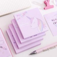 【Ready Stock】 ■ C13 1pc girls heart Unicorn Note Book Student Creative message note note paper n times