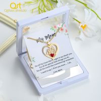 Mothers Day Necklace Names Birthstones Mothers Heart Necklace Birthstones - Custom - Aliexpress