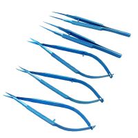 Titanium Tlloy Surgical Instruments Ophthalmic Microsurgical Dental Instruments Needle Holders 11.5Cm Scissors Tweezers