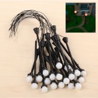 20Pcs Model Lamppost LED Lamp Lights 3V 6.2cm Railway Yard Street Garden Layout