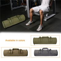 Canvas Weightlifting Sandbag Wear-resistant Training Body Sandbag with Zipper Portable Comfortable Handle Fitness Equipment